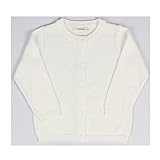 WIN　キッズ 子供服 女の子 女児 ガールズ 長袖 ニット セーター かわいい おしゃれ着 お出かけ ニット コート ジャケット カーディガン 長袖 女の子 子供服 (80cm, ホワイト)