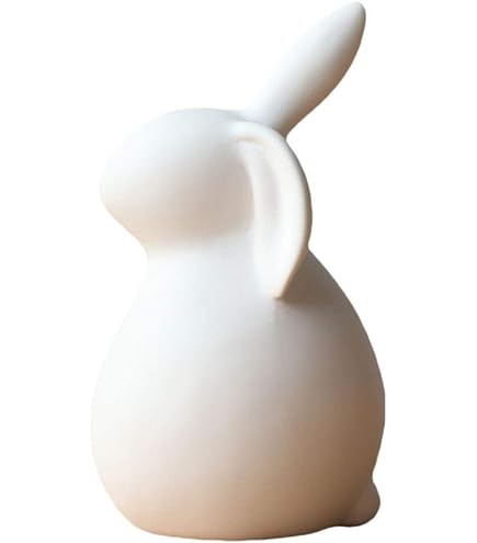 Amazon.co.jp: NUOBESTY ウサギ 置物 飾り かわいい セラミック