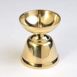 ハセガワ仏壇 ロウソク立て (大大) 真鍮製磨き仕上 45mm