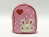 D型リュック ミルキーパフ リュックサック  通園バッグ 通園バック (ピンク)