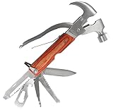 Helios Housewares 12-in-1 Multi-Tool Claw Hammer with Belt Pouch [並行輸入品]