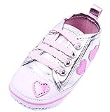 (ビグッド)Bigood ベビーシューズ 赤ちゃん靴 可愛いハート模様 ベビースニーカー 滑り止め ルームシューズ トレーニング 子供靴 13cm シルバー