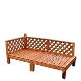 ウッドデッキ　デッキキュート 0.5坪セット・フェンス付【ライトブラウン】　ガーデンデッキ DIY 天然木 組立式 施工 旭興進株式会社 JJ PROHOME