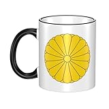 菊の御紋 アニメ マグカップ 耐熱 耐冷 電子レンジ対応 大容量 330ml コーヒーカップ 陶器 セラミック 人気 朝食カップ おしゃれ 誕生日 プレゼント Black gthj118j