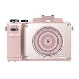 4K デジカメ オートフォーカス 4800万画素 前後カメラ 18倍ズーム 3.0インチ大画面 4K動画撮影 WIFI機能 広角 マクロ 手振れ補正 外付けストロボ対応 カメラ本体/データケーブル/電池1個/手首ひも/カメラワイパーメモリカードは付属していません 初心者 セット 修学旅行 学生 誕生日 プレゼント （ピンク）