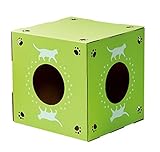 角利産業 猫の爪研ぎBOX グリーン 5106