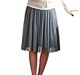 Angeliebe エンジェリーベ マタニティ 産前 産後 対応 チュール スカート 妊婦服 ボトムス S 〜 M グレー 20944 20944301