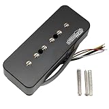 Wilkinson Mシリーズ スタックP90 シングルコイルピックアップ ハムバッカーサイズ SG/LPエレキギターネック用 、ブラック