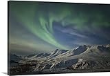 ロバート・Postmaプレミアムシックラップキャンバス壁アート印刷題名Aurora Borealis Over The Klondike Valley in Tombstone Territorial