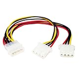StarTech.com IDE電源2分岐ケーブル ペリフェラル電源(オス) - 2x ペリフェラル電源(メス) 23cm PYO2L