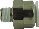 チヨダ　ファイブメイルコネクタ　Ｗ（白）１０ｍｍ・Ｒ１／８ F10-01MW