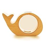 SHINA透明木製動物貯金箱、Whale