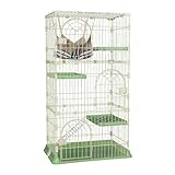 雑貨の国のアリス 3段キャットハウス ペットケージ ハンモック付き 多段ケージ 猫 犬 (グリーン) [並行輸入品]