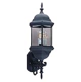Volume Lighting V8131-5 3-Light Outdoor Wall Sconce, Black [並行輸入品]