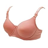 ローズマダム rosemadame 授乳ブラ マタニティ ブラジャー 吸汗速乾素材 ワイヤー入り ストラップオープン アウターに響かない モールドカップ (D70, ピンク) 101-6010-01