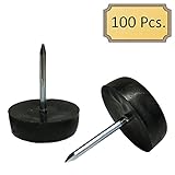 ナイロンGlideフラット – 5 / 8 Dia。 – ブラック Box of 100 ブラック LCG-NYGLIFLT-.625-BLK-100