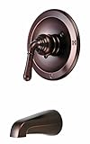 Aviditi Olympia Series P-2341T-ORB Accent Single Lever Handle Tub Trim Set, Oil Rubbed Bronze [並行輸入品