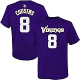 Outerstuff Kirk Cousins Minnesota Vikings # 8 Youth Mainliner Name & Number Tシャツ Youth Large 14/16 パ
