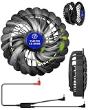 CYCYHEAT 作業服ファン 作業服専用ファン 7.4V DCケーブル付 空調ファン 取り外し可能 作業服ファンセット ブラシレスモーター