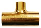 Aviditi 91543 Copper Fitting, Reducing Tee, C x C x C, 1-1/4-Inch x 1-1/4-Inch x 1/2-Inch by Aviditi