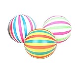 子供ゴムボール幼児インフレータブルボールtoys-stripe