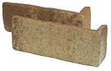 軽量レンガかるかるブリックＬサイズ コーナー 5個入 サイズ(約) 短辺4.6×長辺15.8cm×高さ6.5cm B-2ミドルブラウン