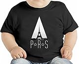 prs paris Eiffel Tower triangle オーガニックベビーTシャツ 12 - 18 Months