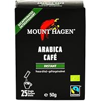 マウント ハーゲン オーガニック フェアトレード カフェインレス インスタントコーヒー スティック 50g(2g&times;25P) インスタント(スティック)