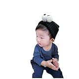 Onuneed(オンユニード)[全3色] ベビー キッズ とがったウィザード帽子　クリスマスにふわふわハット　目の大きく見開いて赤ちゃん帽子　 (ブラック)