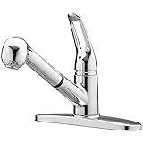 Aqualife Kitchen Faucet Single Handle - Detachable Head with Spray Hose - Stainless Steel - Chrome F