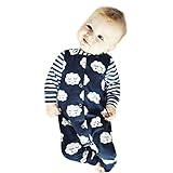 Baby Clothing leoy88幼児新生児赤ちゃん男の子女の子Shy Cloudsロンパースジャンプスーツ服装服 90 ブルー Leoy88