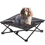 [クイックキャンプ] ドッグコット 犬用ベッド ペットベッド バッグ付き 水洗いOK 通気性 涼しい アウトドア 折りたたみ 小型犬用 中型犬用 メッシュ