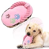 【Re･rawa】犬用おもちゃ ぞうり (ピンク) 噛む 小型犬 ぬいぐるみ 噛む 犬 おもちゃ ストレス解消 運動不足 歯磨き 犬おもちゃ