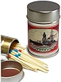 神戸ナカムラマッチ レトロラベル缶マッチ 船002 約