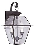 Livex Lighting 2281-07 Westover 2-Light Outdoor Wall Lantern, Bronze [並行輸入品]