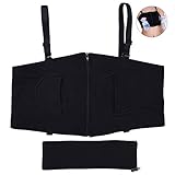 Pretty See ハンズフリーの乳房ポンプブラの柔らかい授乳のブラジャースチールリングのない看護のポンプブラ、母乳、黒、Mに適しています