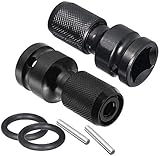 ZOYUBS 2本セット ソケットアダプター 1/2’’四角-1/4’’六角軸ソケットアダプター シャンクアダプター 2ピース 6.35ｍｍ六角 12.7ｍｍ四角 ソケットアダプター 差込角変換アダプター チャックアダプター インパクトレンチ用六角軸アダプター 六角軸用ソケットアダプター 六角軸転換 1/2 インチ平方1/4 インチ六角メスソケット アダプター ドリルチャックコンバーター インパクトドライバー 1/2 ドライブから1/4六角シャンクドリルコンバーター クイックリリースインパクトコンバーター ドリルチャック 六角アダプター インパクトドライバー レンチソケットアダプター チャックコンバータ スライドロック式 インパクトレンチ用 アンビルチャック 差込角12.7mm 急速に転換 ワッシャーとプラグ付き