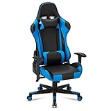 GKD ゲーミングチェア オフィスチェア デスクチェア ゲーム用チェア リクライニング可能 パソコンチェア ハイバック ヘッドレスト アーム