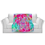 ブランケットウルトラソフトFuzzy 4サイズ！DIANOCHEデザインからby Ruth PalmerホームDecor Unique Designer芸術的スタイリッシュな寝室アイデアCouchまた