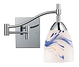 Elk 10151/1PC-MT Celina 1-Light Swing arm Sconce In Polished Chrome with Mountain Glass [並行輸入品]