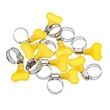 (ライチ) Lychee 10個セット アロイ製 ホースバンド ホースクランプ 調節可能 10-16mm 13-19mm 16-25mm 選べる3サイズ つまみ式 散水ホース固定用