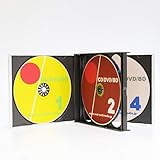 日本製PS24mm厚/4枚収納マルチメディアケース ブラック 10個 /CD/DVD ブルーレイケース