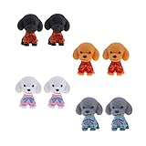 Baosity 8個　子犬　ミニチュア　マイクロ風景置物　DIY ガーデン 盆栽 飾り物　ドールハウス　贈り物