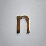 真鍮レターゴールド 45mm 小文字n