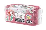 ディズニー アルコールフリー 除菌ウェットシート 60枚×3個 (ディズニープリンセス アリエル) 日本製 グレープフルーツ種子エキス配合