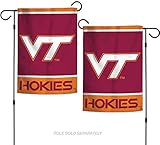 NCAA Virginia Tech Hokies 12.5 " X 18 "インチ両面ガーデン旗ロゴ