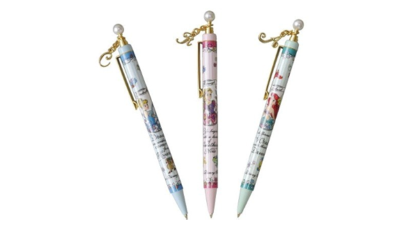 Amazon ディズニー プリンセス ボールペン セット シンデレラ ラプンツェル アリエル イニシャルチャーム付き 東京 ディズニーリゾート Tdr 大人のためのプリンセス パーティーグッズ おもちゃ