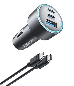 Anker 535 Car Charger (67W) USB-C & USB-Cケーブル付 PD対応 3ポート カーチャージャー