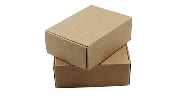 クラフト紙箱 梱包箱 再利用可能 ブラウン 手作り 石鹸 ケーキ キャンディ チョコレート Diy 小さ プレゼント 包装ボックス パーティー用 9 X 6 5 X 3 Cm 150 ダンボール 梱包箱 文房具 オフィス用品 Amazon