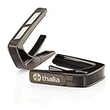 Thalia Capos/Gibson License Model/Black Chrome Finish Split Parallelogram Indian Rosewood/高品質カポ/タリアカポ B200-SPLITPARA-IR